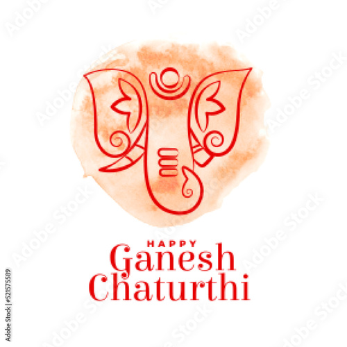 indian festival ganesh chaturthi banner with lord ganesh design