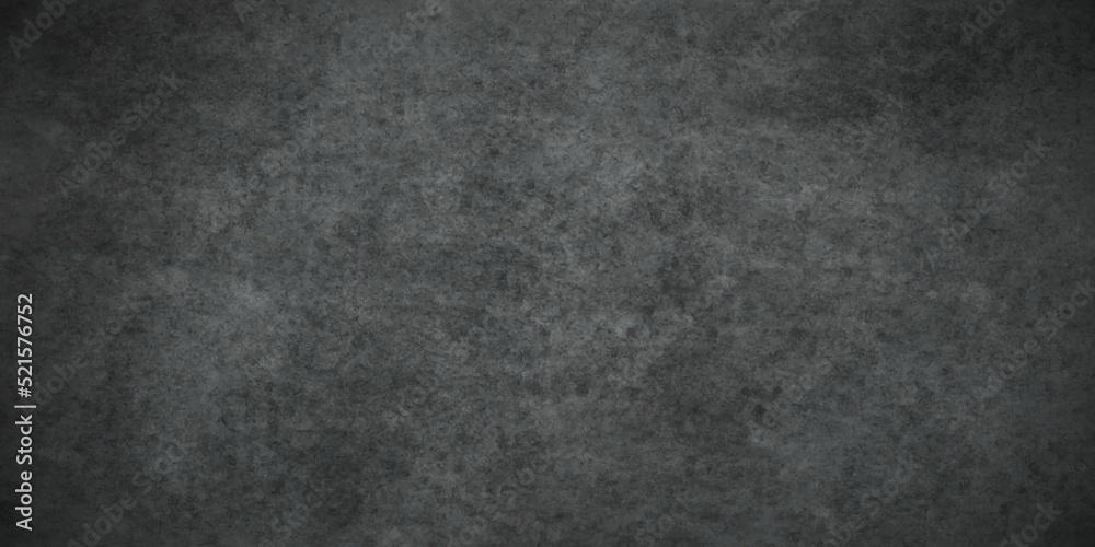 Blackchalk board and Black stone concrete grunge bacdrop texture background anthracite panorama. Panorama dark grey black slate background or texture.
