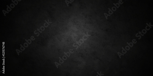 Blackchalk board and Black stone concrete grunge bacdrop texture background anthracite panorama. Panorama dark grey black slate background or texture. © MdLothfor