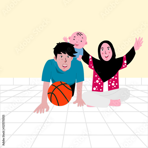Happy Familiy, Playing with Baby, Familiy Time