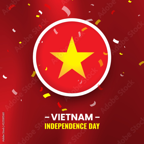 Vietnam independence day illustration design