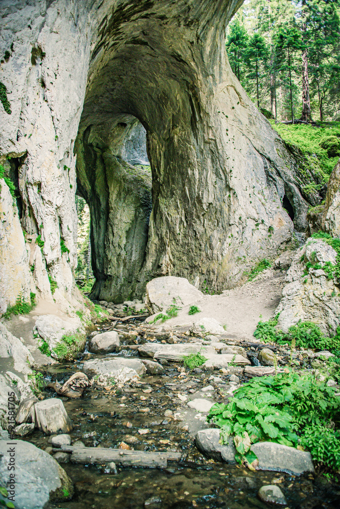 Wonder Bridges natural phenomena in Rhodopi Mountain, Bulgaria.