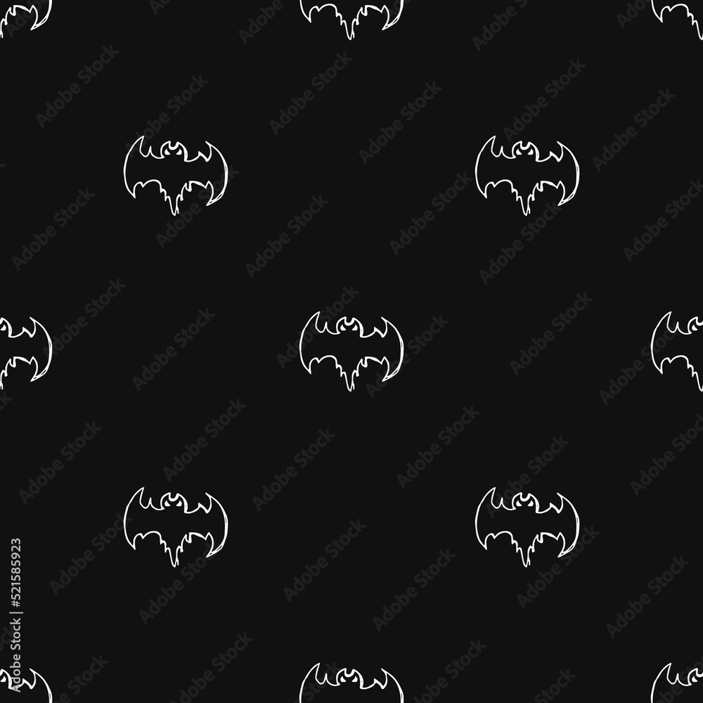 seamless bats pattern. halloween background with bats