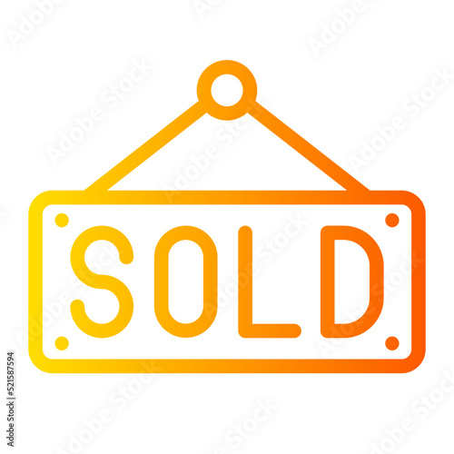 sold gradient icon