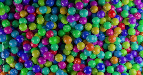 background of balls with smiley faces