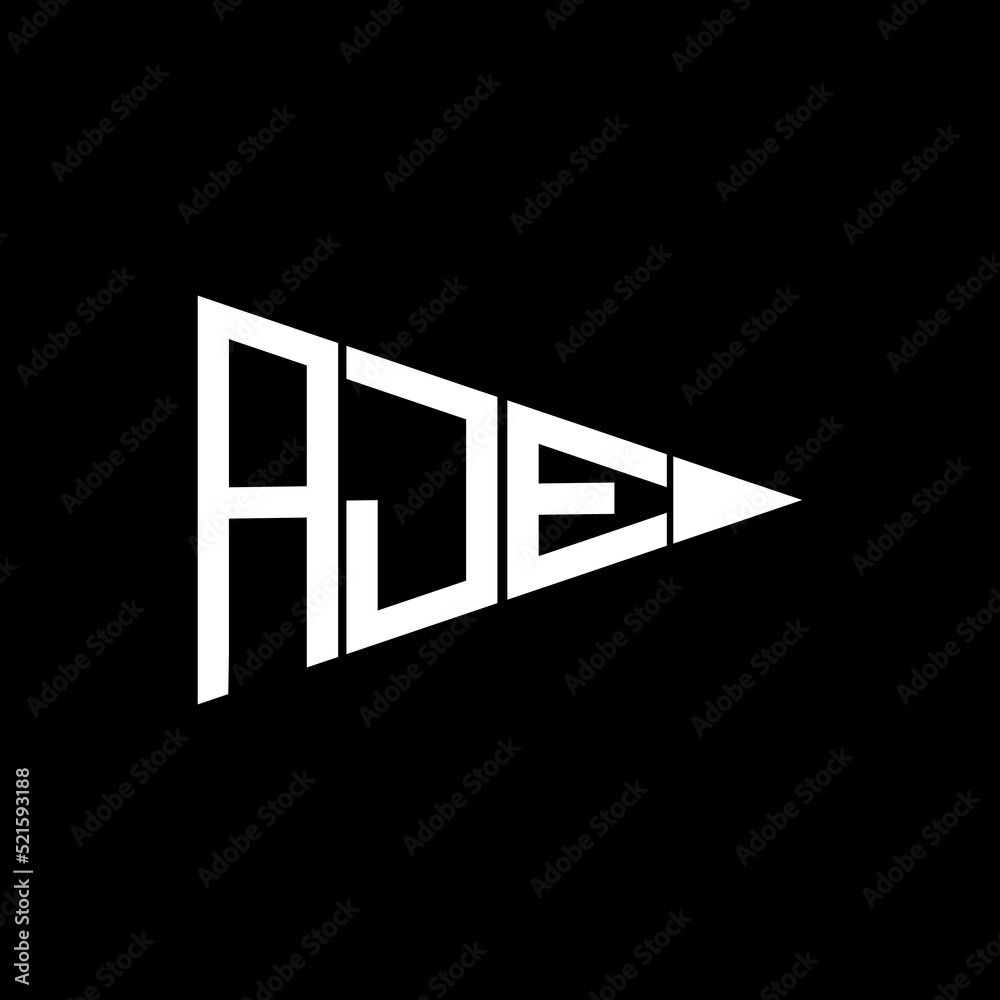 AJE letter initial creative logo design template vector illustration