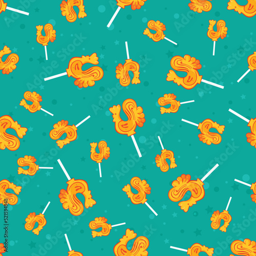 Sugar candy seamless pattern background