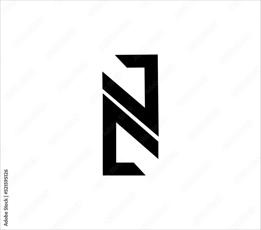 vector alphabet letter N