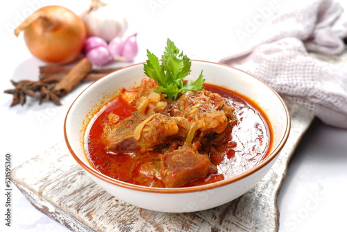 delicious mutton curry,dish from Indian cuisine