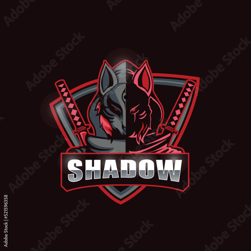 Ninja assassin mascot logo design for esport