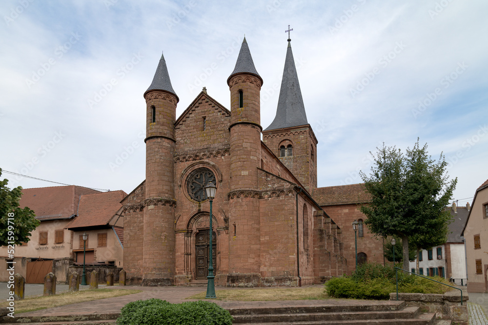 Eglise Saint Adelphe à Neuwiller les Saverne en Alsace du Nord