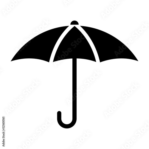 umbrella vector glyph icon isolated on white background. umbrella stock vector icon for web, mobile app and ui design