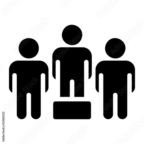leadership glyph icon