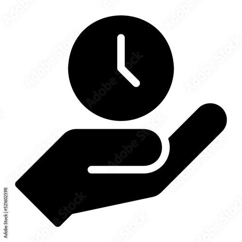 time management glyph icon