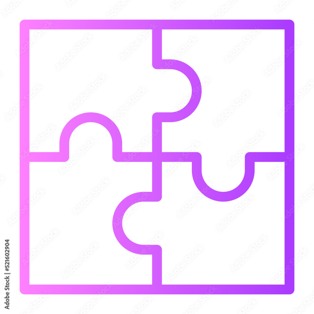 puzzle gradient icon puzzle gradient icon