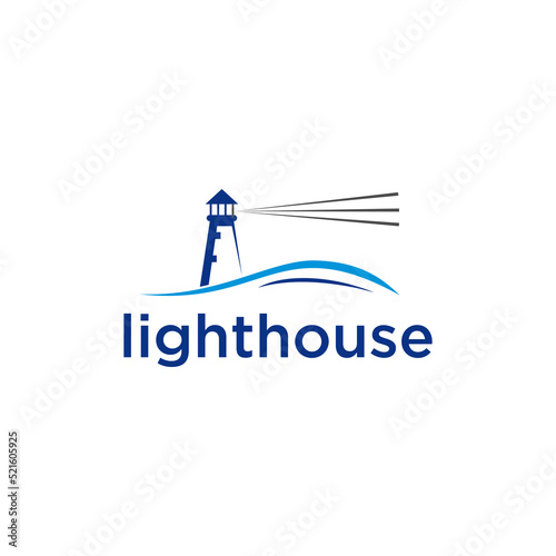 Φωτογραφία Minimalist Lighthouse Logo
