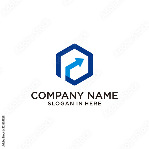 sign future up  growth logo design.marketing financial vector template