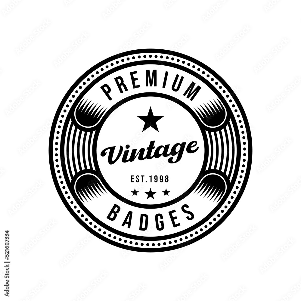 Vintage badge logo