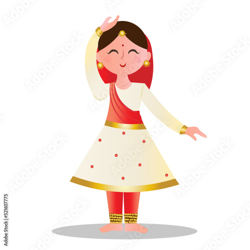 indian classical dancer cute dancing girl