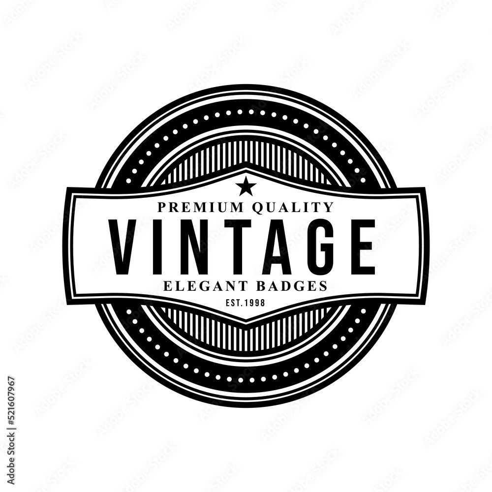 Fototapeta premium Vintage badge logo