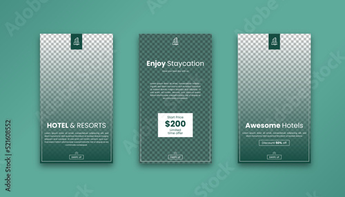 Hotel And Resort social media stories post