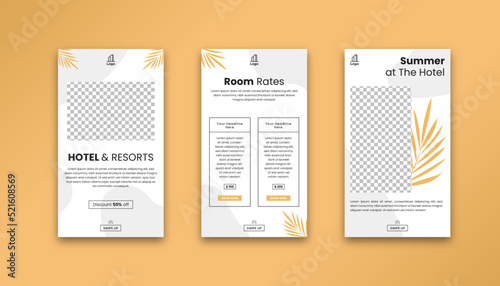 Hotel And Resort social media stories post