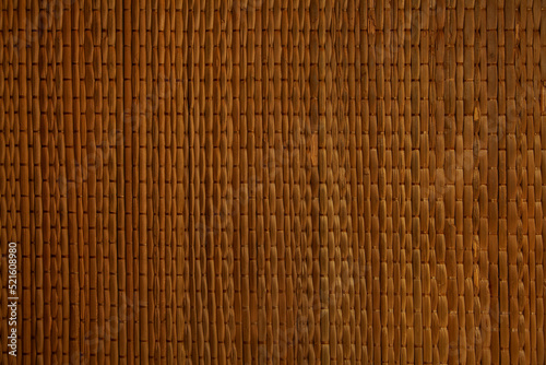 Wicker rattan basket natural wooden texture. Background