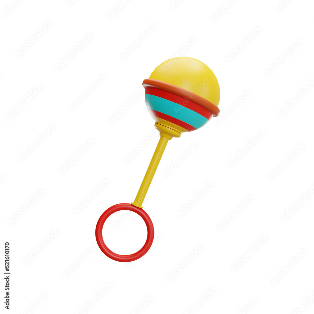 rattle toys illustration 3d rattle toys illustration 3d