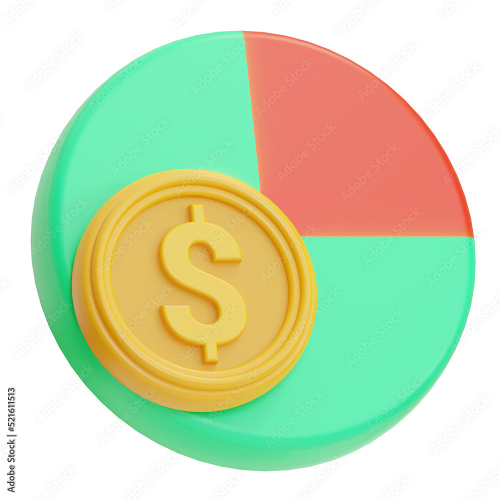 graph illustration 3d