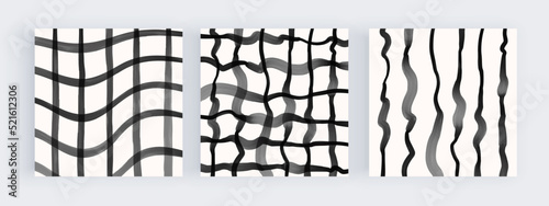 Black groovy backgrounds with squares for social media