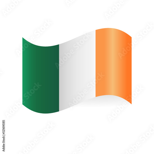 Flag Of Ireland. Waving national flag of ireland. Free Download Flag Of Ireland. Waving national flag of ireland. - GFXLoad