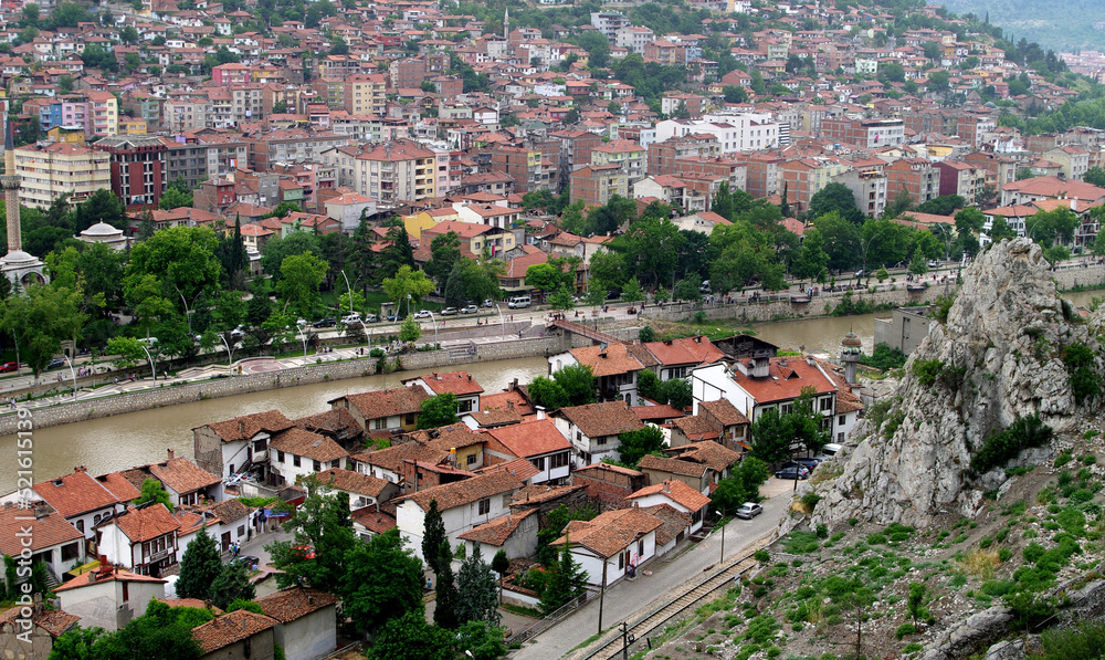 View of western side of Amasya city