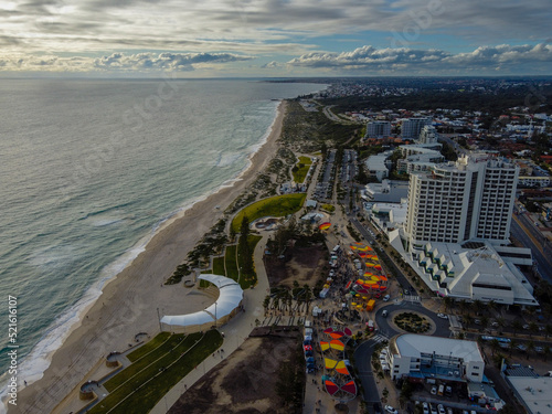 aerial view of beach