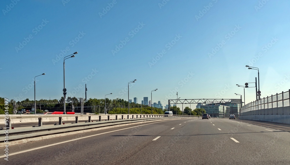 There are empty roads in the city on weekends There are empty roads in the city on weekends