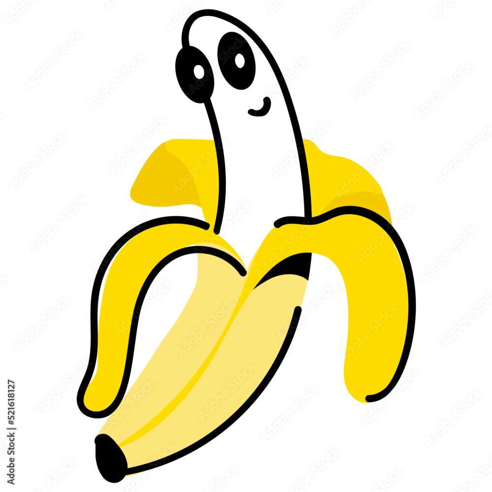Get this editable sticker of banana Get this editable sticker of banana