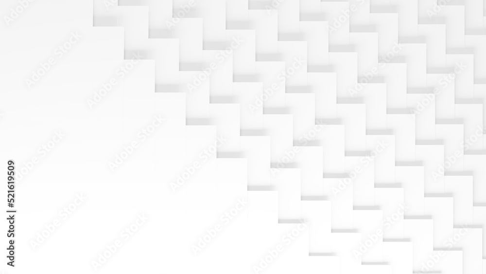 Fototapeta premium White scales. Clean simple pattern background for text card, web, presentation, news etc. 3D render.