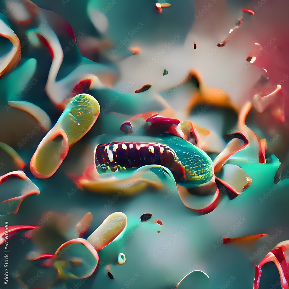 Scientific image of bacteria Citrobacter, Gram-negative bacteria ...