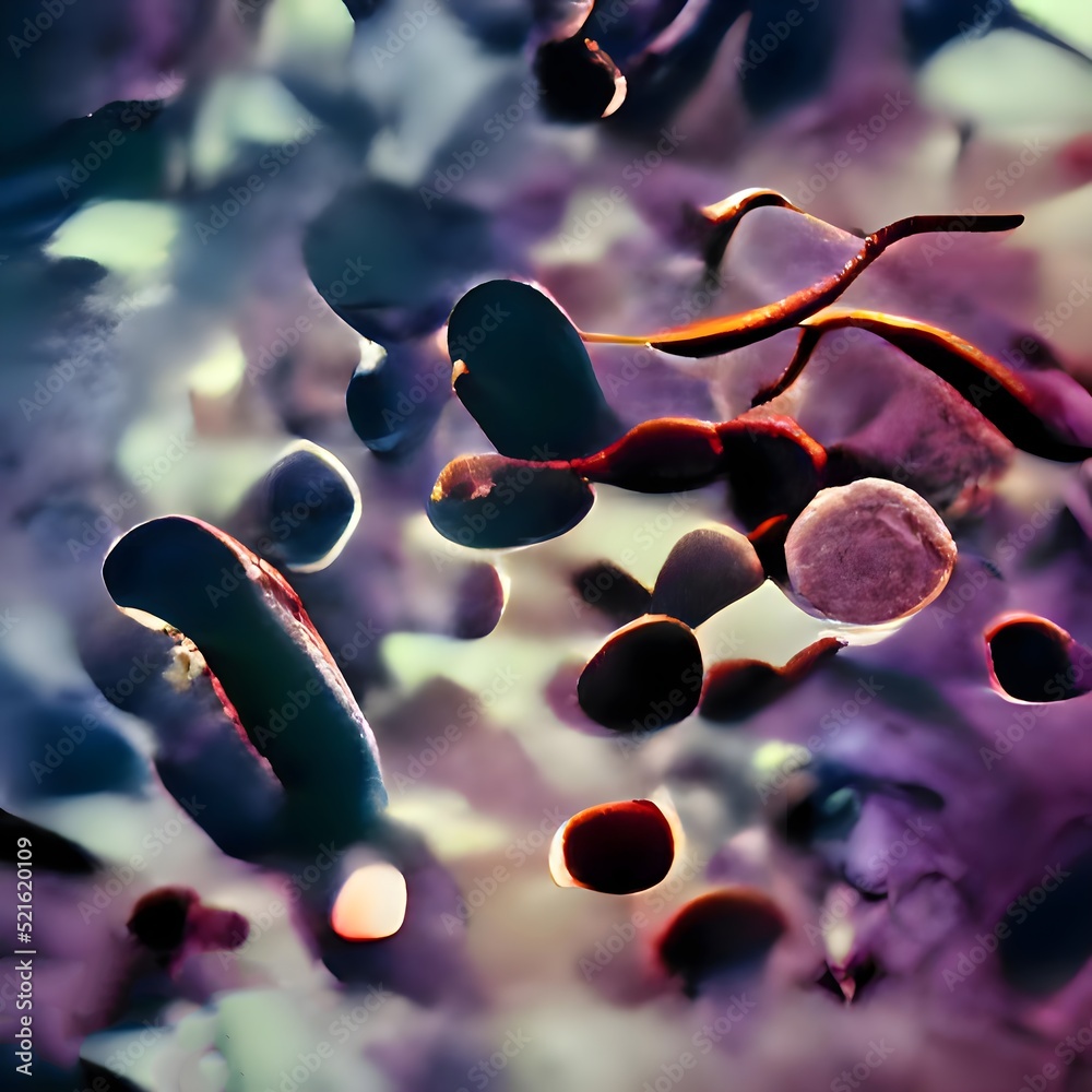 Scientific image of bacteria Citrobacter, Gram-negative bacteria ...