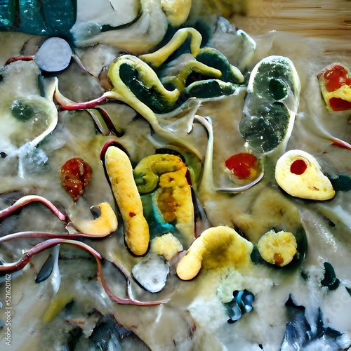Scientific image of bacteria Citrobacter, Gram-negative bacteria, illustration. Found in human intestine, can cause urinary infections, infant meningitis and sepsis