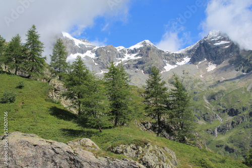 Valgaudemar valley in ecrins national park, french alps