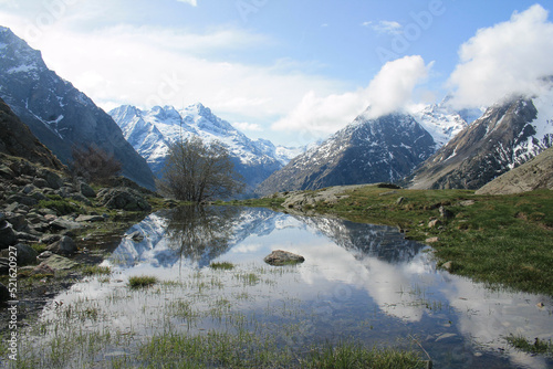 Ecrins national park in the french alps, Oisans region