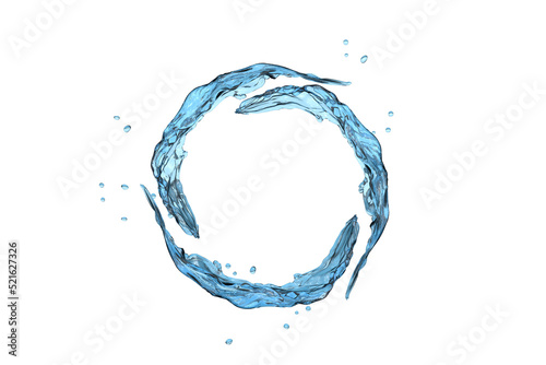 水の輪のイラスト