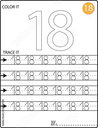 handwriting Numbers tracing pages for writing numbers Learning numbers, Numbers tracing worksheet for kindergarten