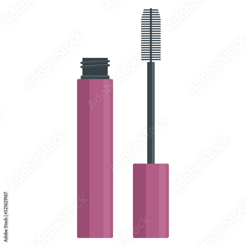 Eye Mascara. Vector flat illustration isolated on white background