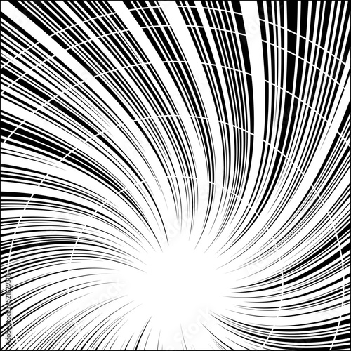 A Curved Comic and Cartoon Background Effect