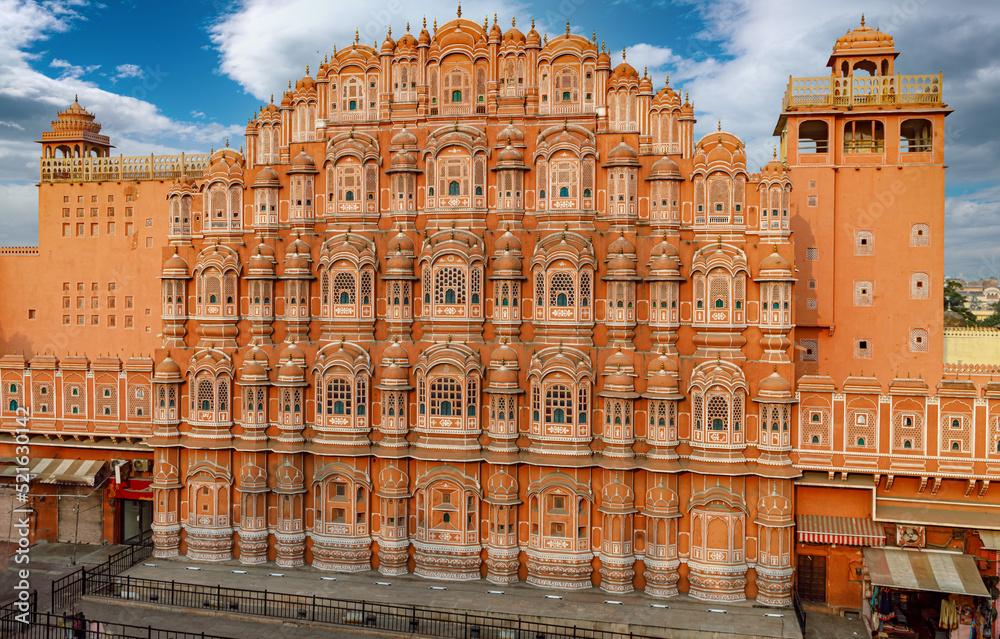 Hawa Mahal (Palace of Winds or Palace of Breez) is a palace in Jaipur, India. Palace sits on the edge of the City Palace, Jaipur, and extends to the Zenana, or women's chambers.