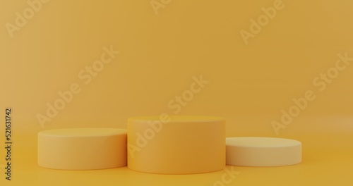 winner ranking podium 3d rendered