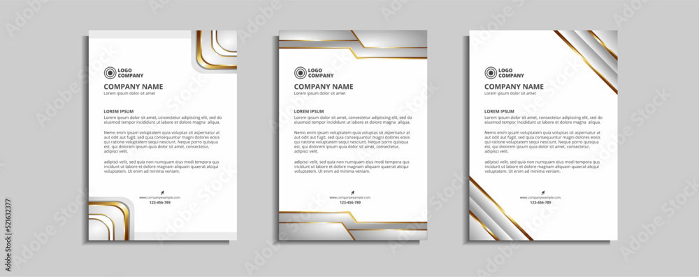 Fototapeta premium modern corporate letterhead template design