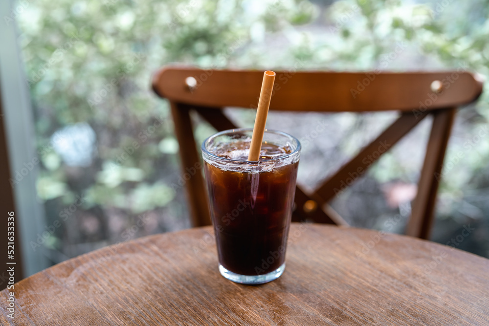 iced americano coffee in the hot summer iced americano coffee in the hot summer