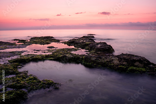 Sunset over the sea